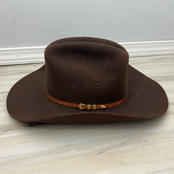 Wrangler Lamb skin Brown Cowboy Hat - Picture 1 of 11